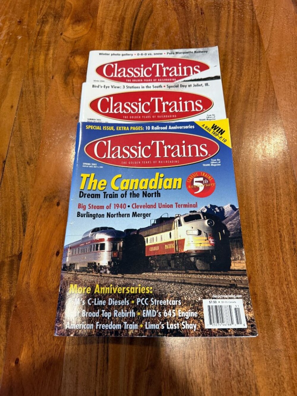 Classic Trains 2005 Magazine Lot 5th Anniversary Canadian Pacific Rio Grande